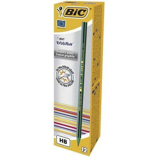 Creion grafit BIC Evolution STRIPES 646, 12 buc/cutie