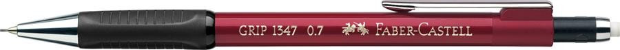 Creion Mecanic Faber-Castell 0.7 mm Grip 1347 - Rosu Metalizat