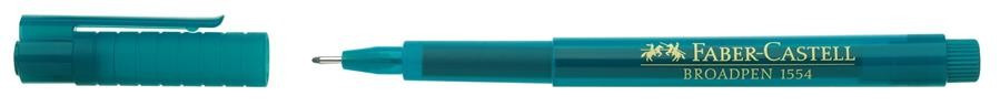 Liner 0.8 mm Broadpen 1554 Faber-Castell Turquoise