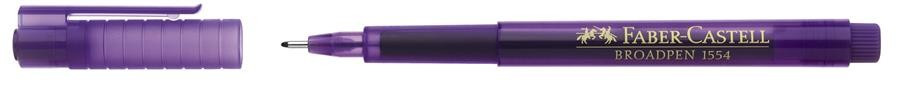 Liner 0.8 mm Broadpen 1554 Faber-Castell Violet