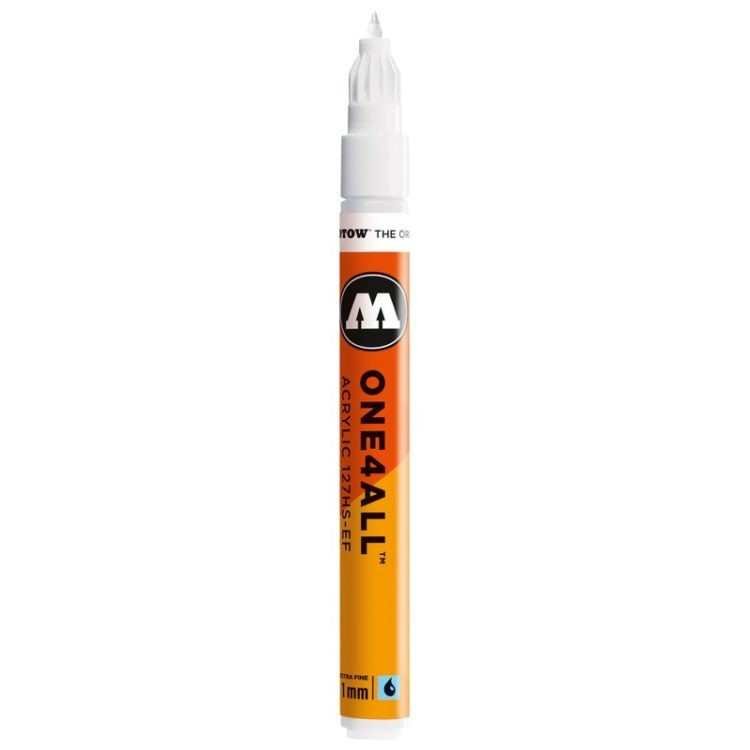 Marker acrilic Molotow ONE4ALL™ 127HS-EF, 1 mm, Alb