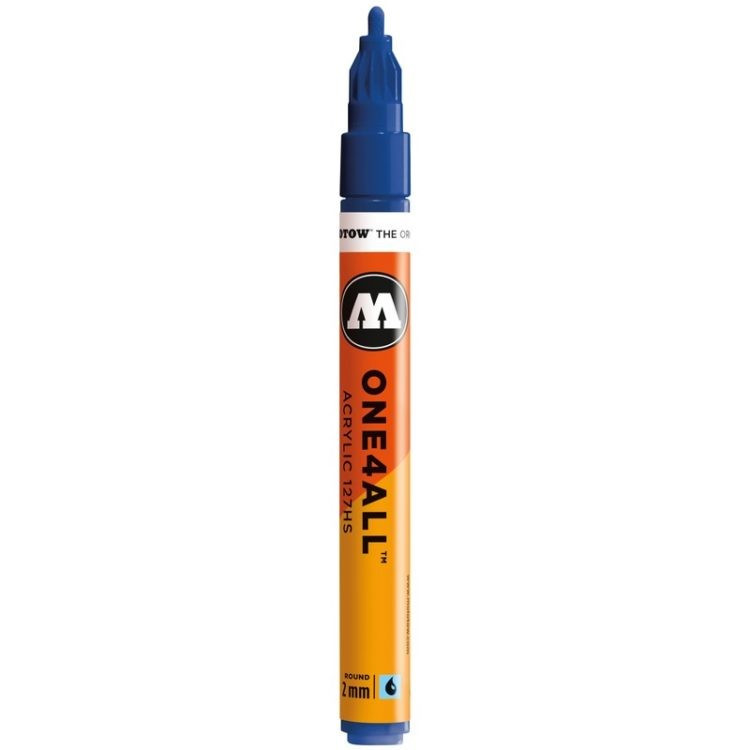 Marker acrilic Molotow ONE4ALL™ 127HS, 2 mm, true blue