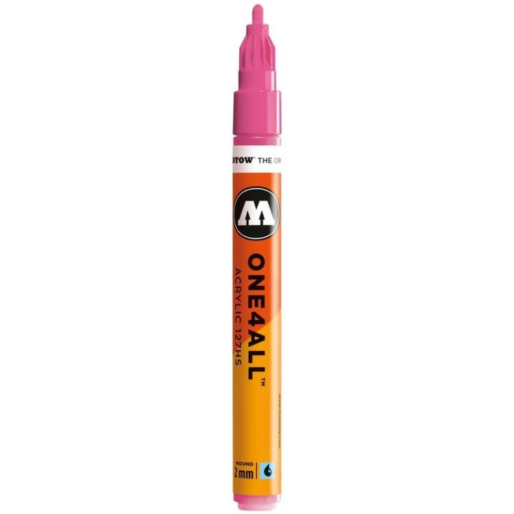 Marker acrilic Molotow ONE4ALL™ 127HS, 2 mm, neon pink