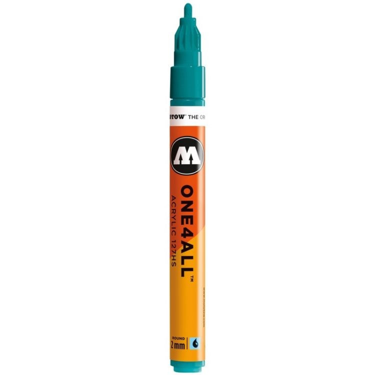 Marker acrilic Molotow ONE4ALL™ 127HS, 2 mm, lagoon blue