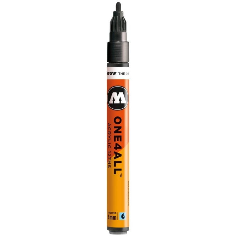 Marker acrilic Molotow ONE4ALL™ 127HS, 2 mm, metallic black