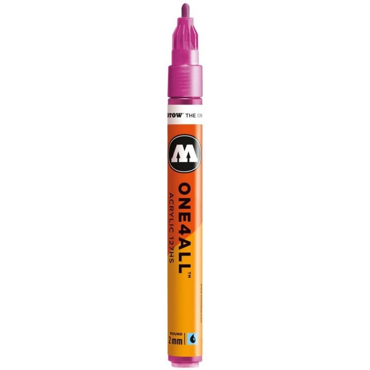 Marker acrilic Molotow ONE4ALL™ 127HS, 2 mm, metallic pink