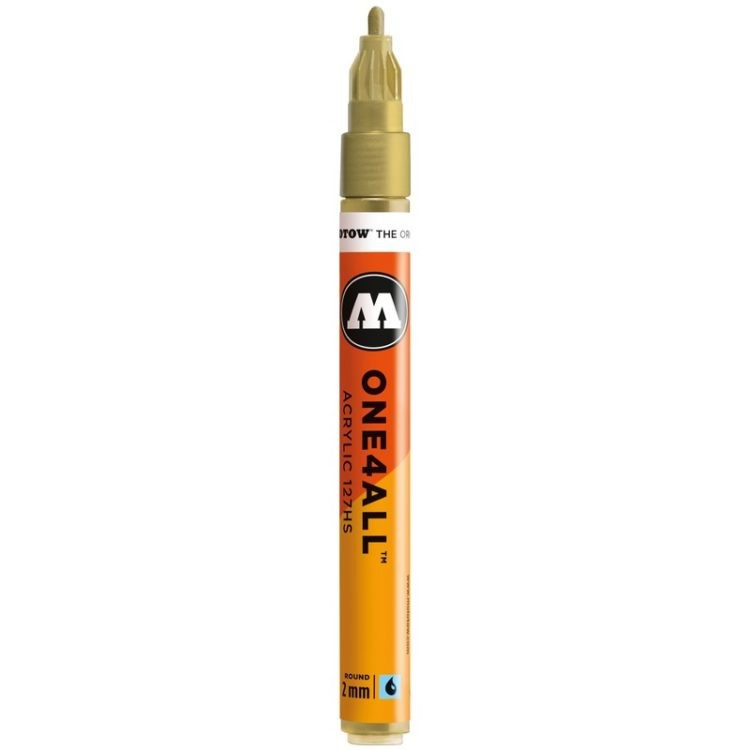 Marker acrilic Molotow ONE4ALL™ 127HS, 2 mm, metallic gold