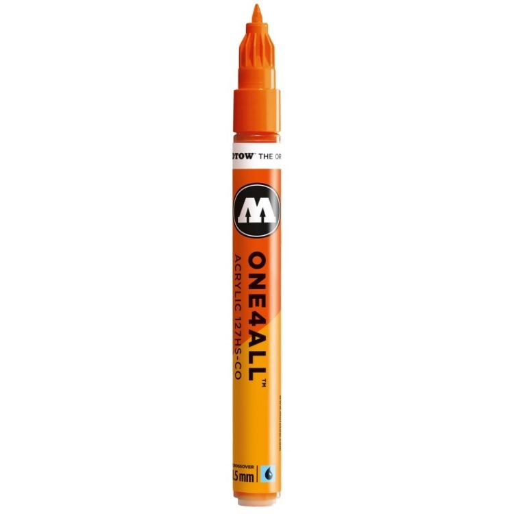 Marker acrilic Molotow ONE4ALL™127HS-CO, 1.5 mm, DARE orange