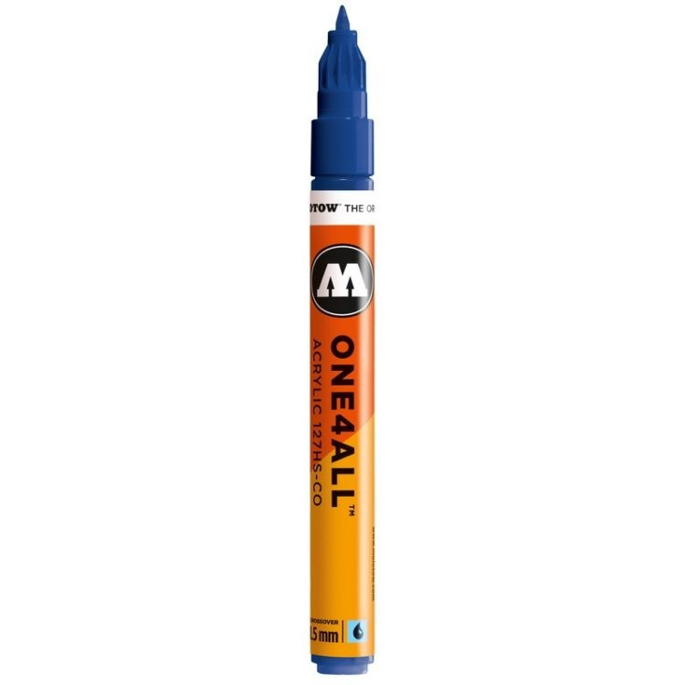 Marker acrilic Molotow ONE4ALL™127HS-CO, 1.5 mm, true blue