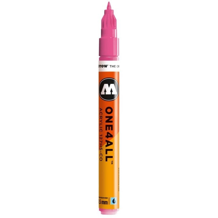 Marker acrilic Molotow ONE4ALL™127HS-CO, 1.5 mm, neon pink