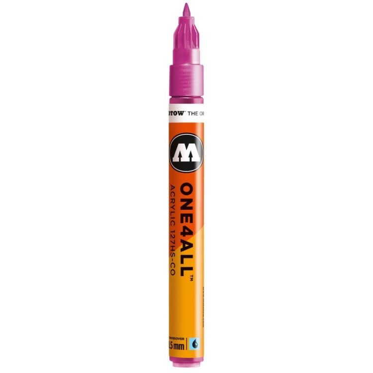 Marker acrilic Molotow ONE4ALL™127HS-CO, 1.5 mm, metallic pink