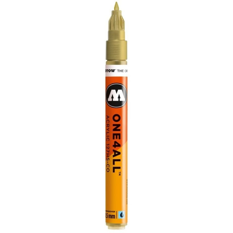 Marker acrilic Molotow ONE4ALL™127HS-CO, 1.5 mm, metallic gold