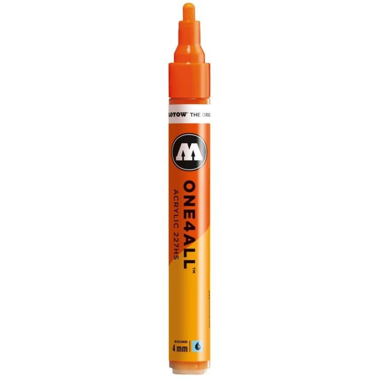 Marker acrilic Molotow ONE4ALL™ 227HS, 4 mm, dare orange