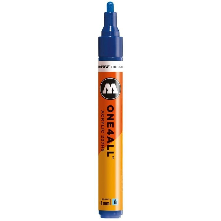 Marker acrilic Molotow ONE4ALL™ 227HS, 4 mm, true blue