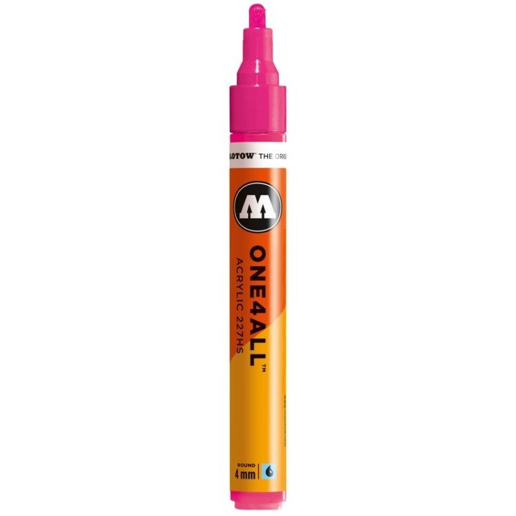 Marker acrilic Molotow ONE4ALL™ 227HS, 4 mm, neon pink fluorescent