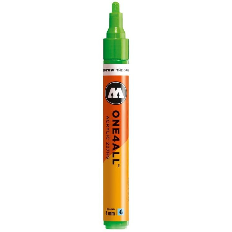 Marker acrilic Molotow ONE4ALL™ 227HS, 4 mm, neon green fluorescent