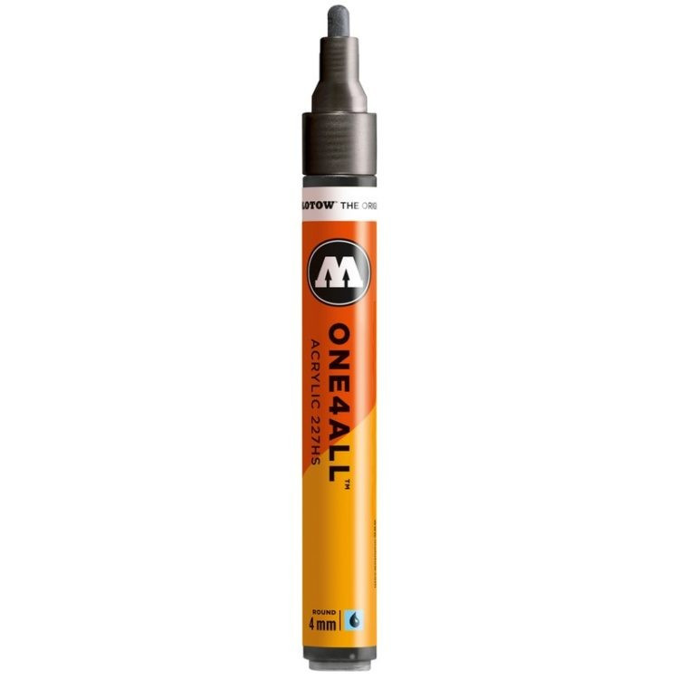 Marker acrilic Molotow ONE4ALL™ 227HS, 4 mm, metallic black