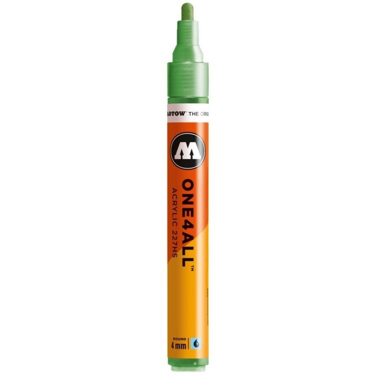 Marker acrilic Molotow ONE4ALL™ 227HS, 4 mm, metallic light green