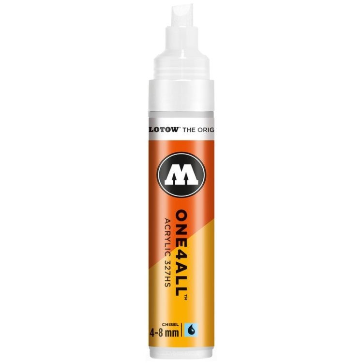 Marker acrilic Molotow ONE4ALL™ 327HS,4-8 mm, signal white