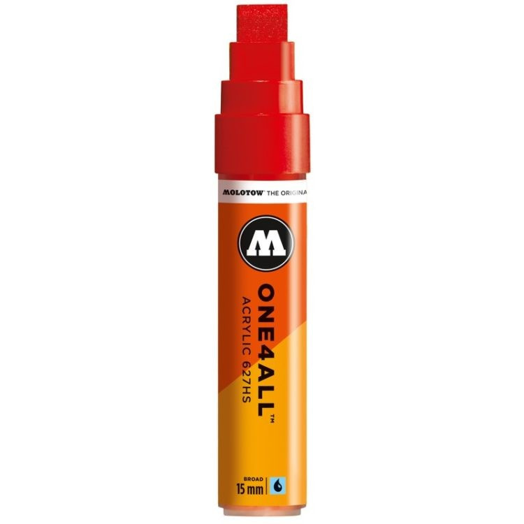 Marker Acrilic Molotow One4All™ 627Hs, 15 Mm, Traffic Red
