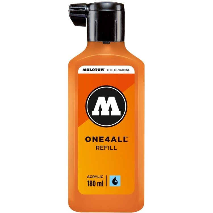 Rezervă Molotow One4All™, 180 Ml, Neon Orange Fluorescent