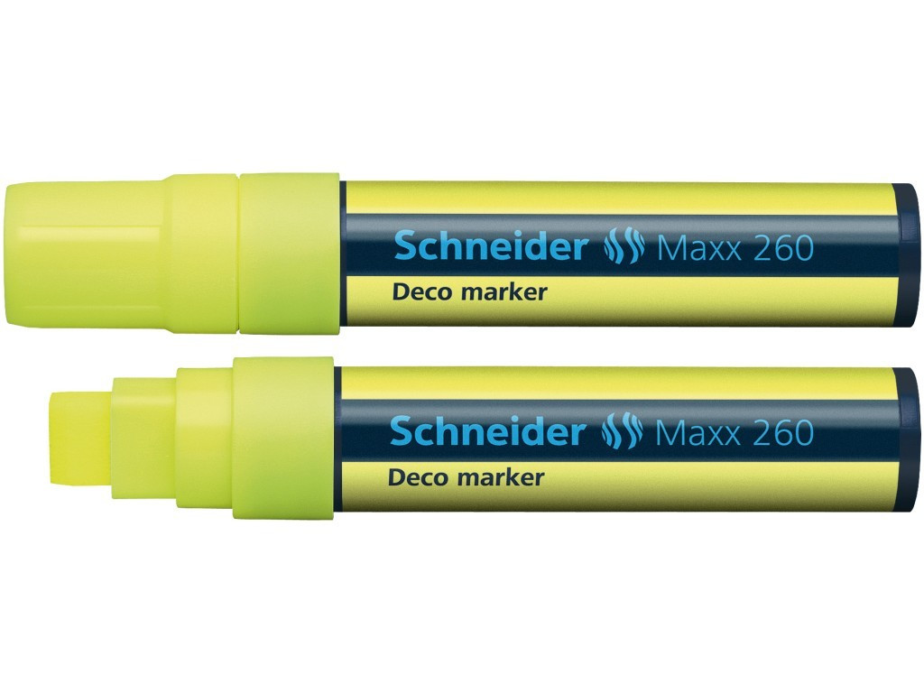 Marker Cu Creta Schneider Maxx 260 5 - 15 mm Varf Tesit - Galben