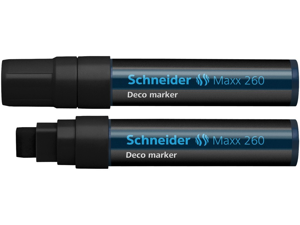 Marker Cu Creta Schneider Maxx 260 5 - 15 mm Varf Tesit - Negru