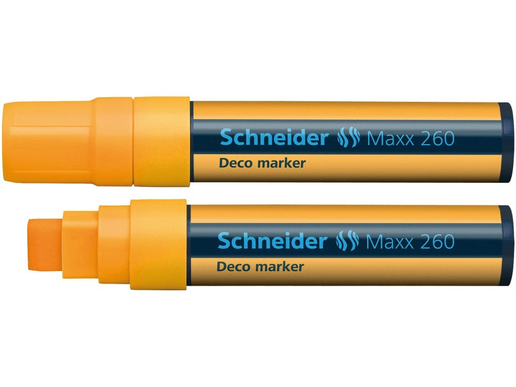 Marker Cu Creta Schneider Maxx 260 5 - 15 mm Varf Tesit - Portocaliu