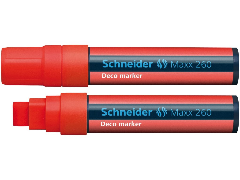 Marker Cu Creta Schneider Maxx 260 5 - 15 mm Varf Tesit - Rosu