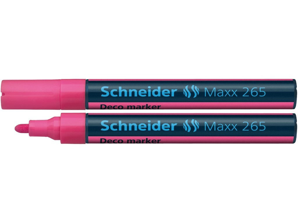 Marker Cu Creta Schneider Maxx 265 2 - 3 mm Varf Rotund - Roz