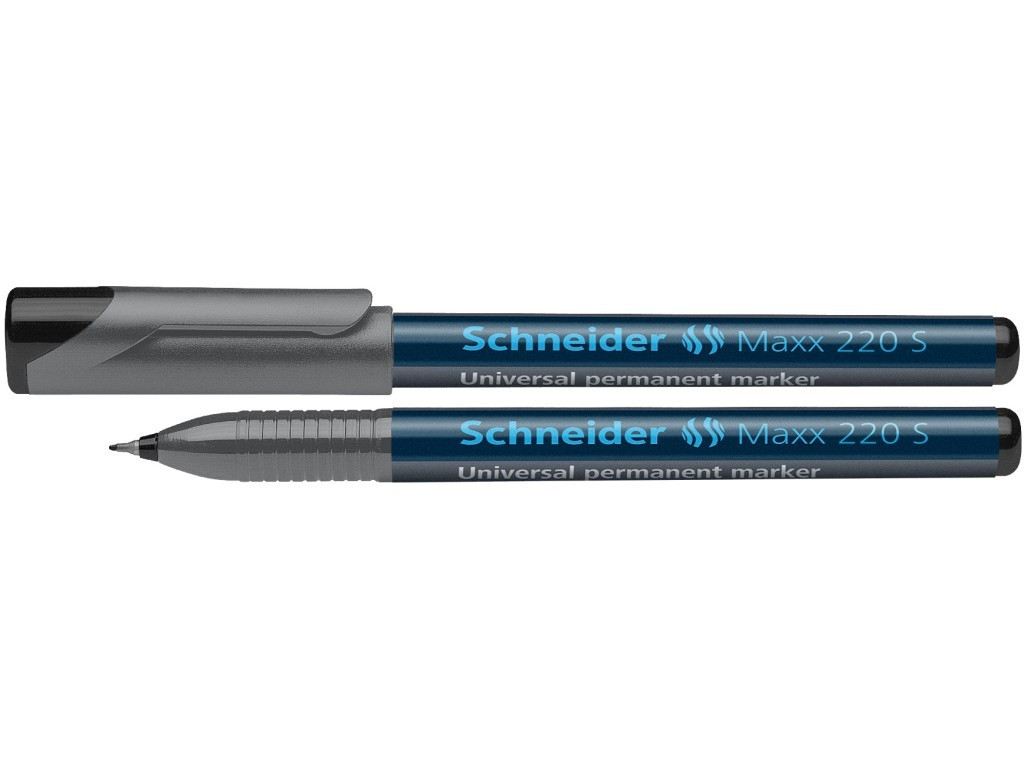 Marker Ohp Schneider Maxx 220 S 0.4 mm Varf Rotund - Negru