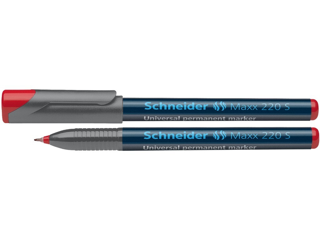 Marker Ohp Schneider Maxx 220 S 0.4 mm Varf Rotund - Rosu