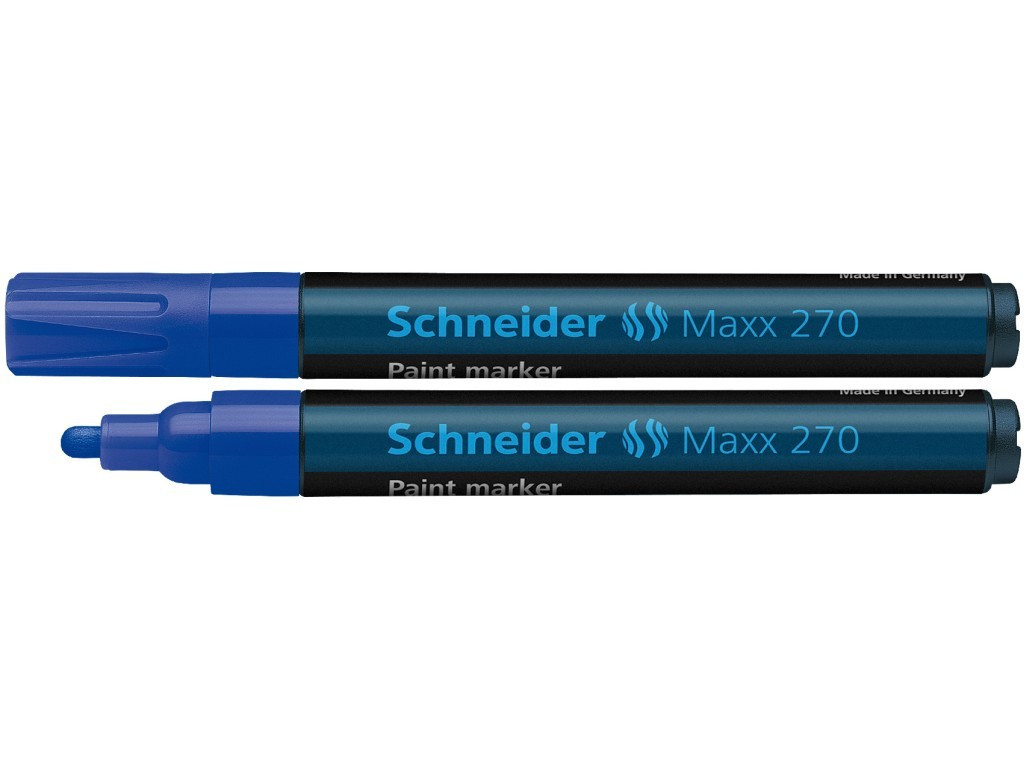 Marker Vopsea Schneider Maxx 270 1 - 3 mm Varf Rotund - Albastru