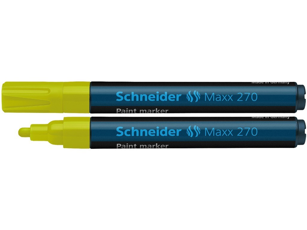 Marker Vopsea Schneider Maxx 270 1 - 3 mm Varf Rotund - Galben