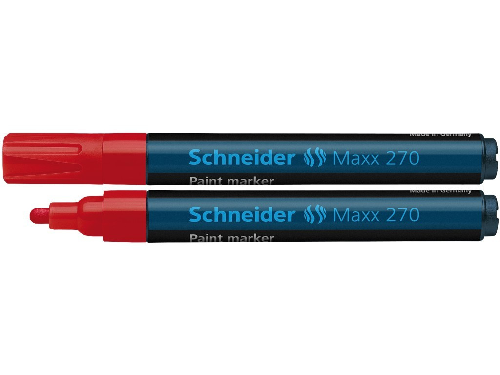 Marker Vopsea Schneider Maxx 270 1 - 3 mm Varf Rotund - Rosu