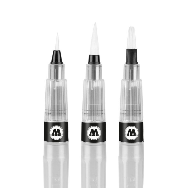 Marker Gol Reîncărcabil Molotow Aqua Squeeze Pen Easy Pack 1, 3 Buc.