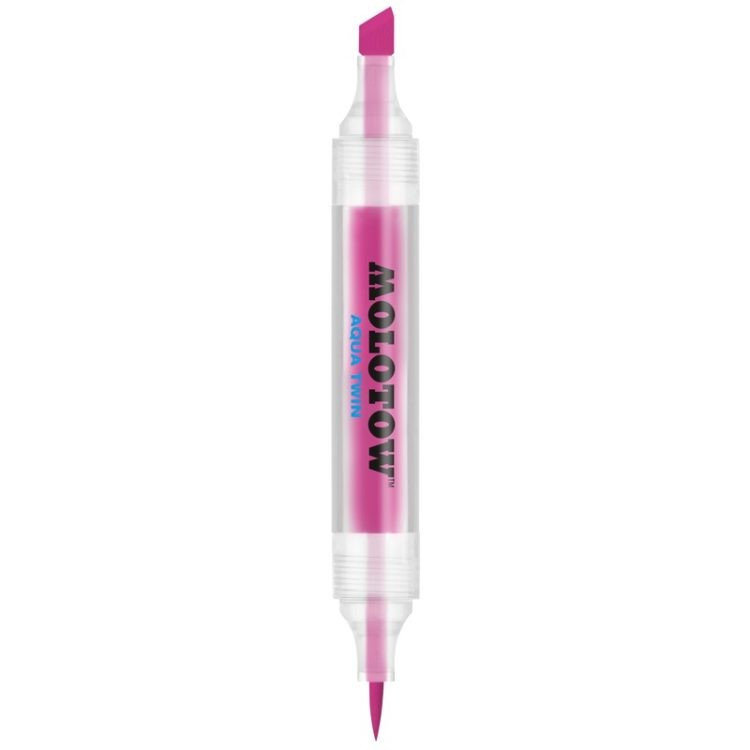 Marker Cu Vârf Dublu Molotow Aqua Twin, 1 Mm/2-6 Mm, Pink