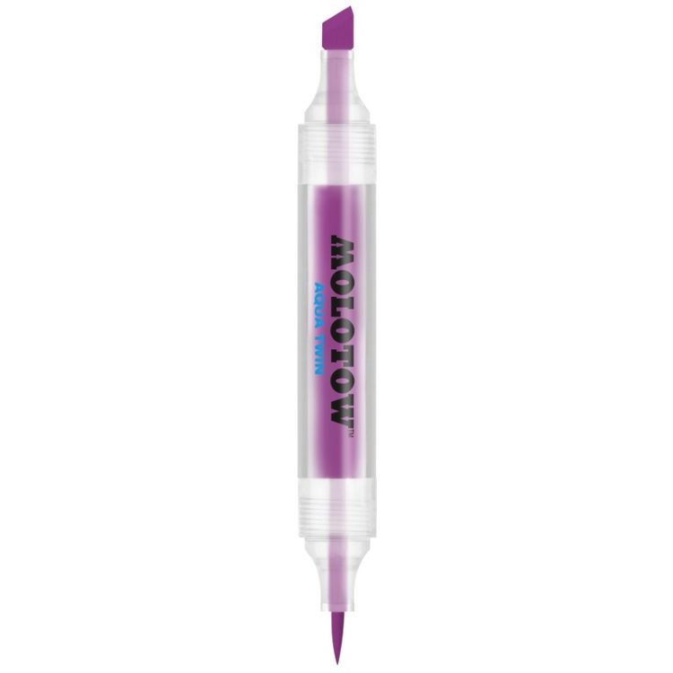 Marker Cu Vârf Dublu Molotow Aqua Twin, 1 Mm/2-6 Mm, Purple