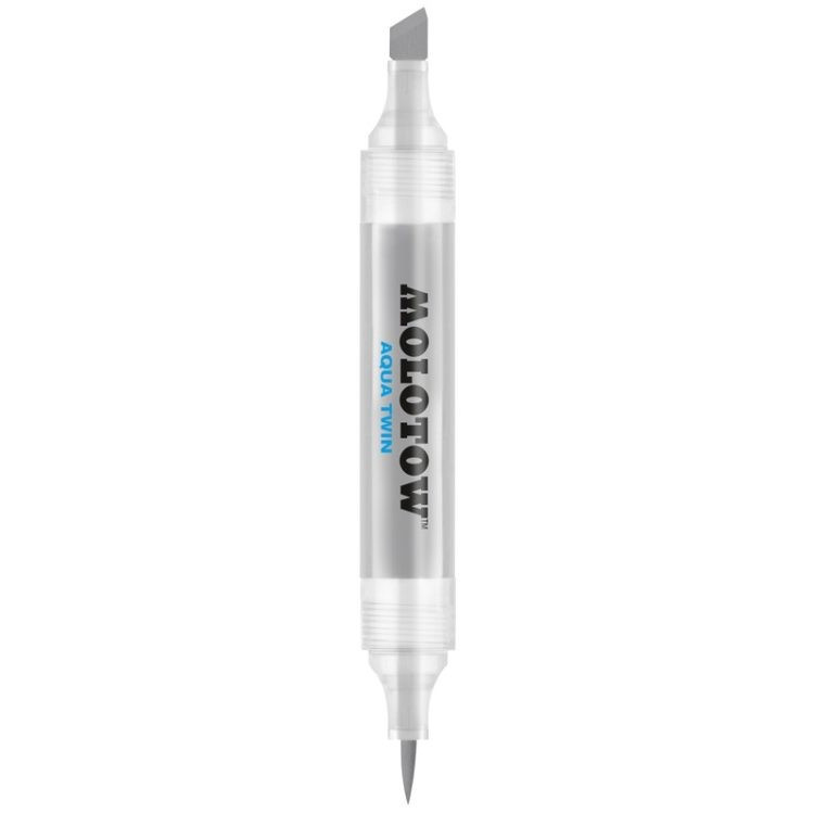 Marker Cu Vârf Dublu Molotow Aqua Twin, 1 Mm/2-6 Mm, Neutral Grey 03