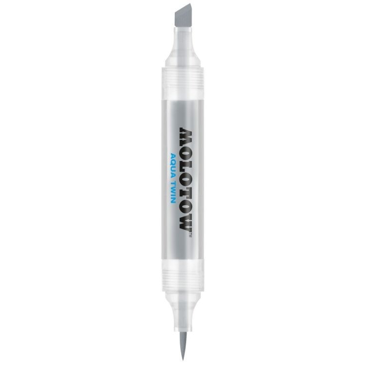 Marker Cu Vârf Dublu Molotow Aqua Twin, 1 Mm/2-6 Mm, Cool Grey 03