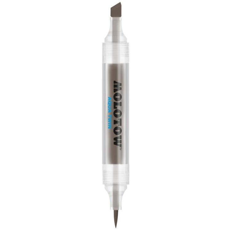 Marker Cu Vârf Dublu Molotow Aqua Twin, 1 Mm/2-6 Mm, Warm Grey