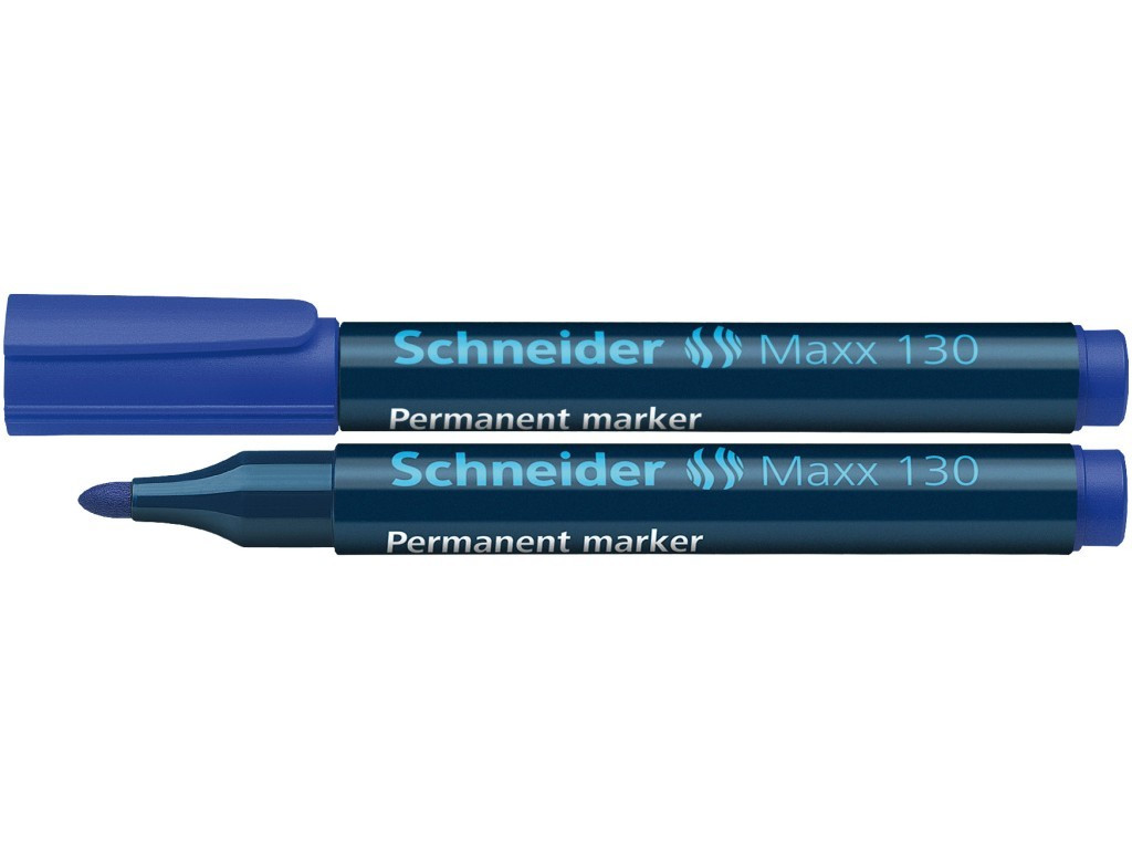 Marker Permanent Schneider Maxx 130 1 - 3 mm Varf Rotund - Albastru