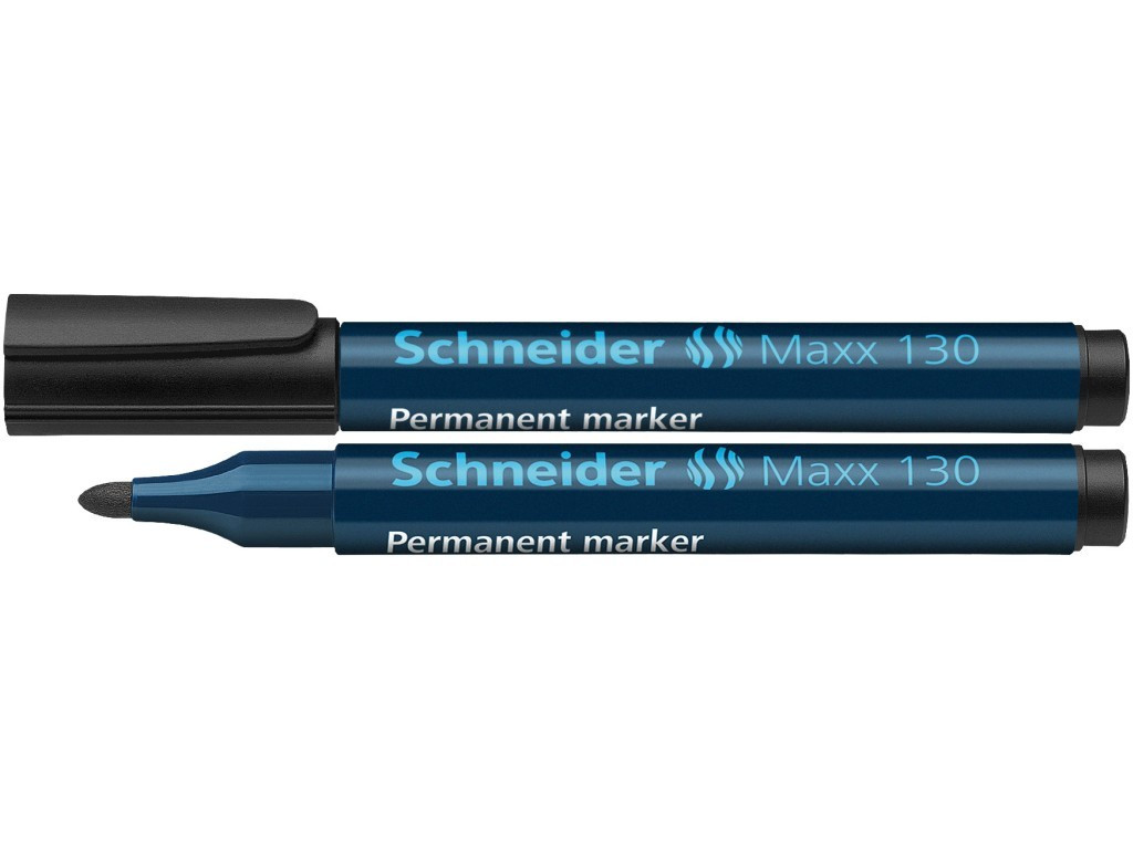 Marker Permanent Schneider Maxx 130 1 - 3 mm Varf Rotund - Negru