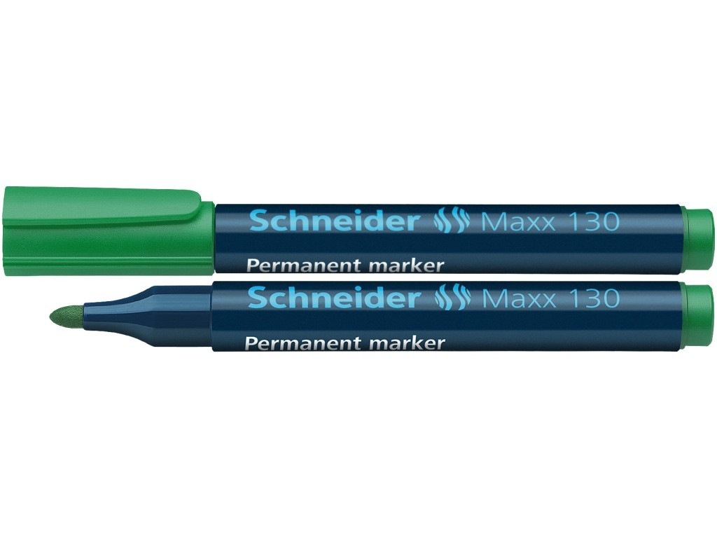 Marker Permanent Schneider Maxx 130 1 - 3 mm Varf Rotund - Verde