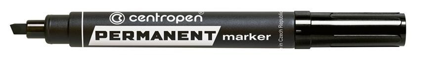 Marker Permanent Centropen 857 1 - 4.6 mm Varf Tesit - Negru