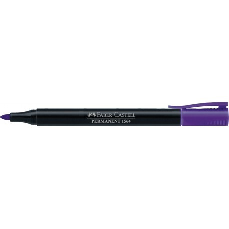 Marker Permanent Faber-Castell 1564 Slim 1.0 mm Varf Rotund - Violet