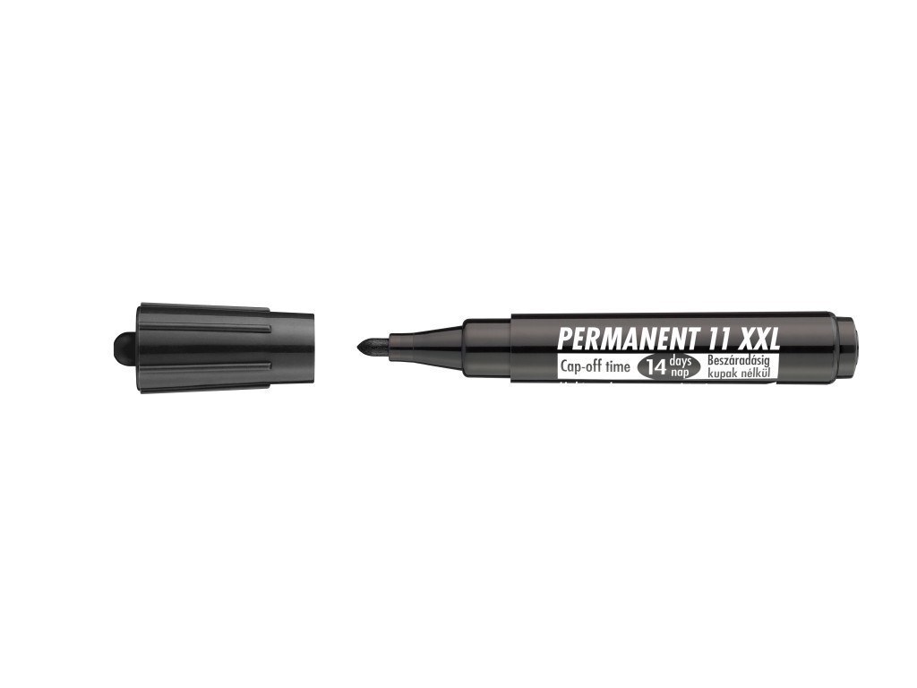 Marker Permanent Ico 11 Xxl 1 - 3 mm Varf Rotund - Negru