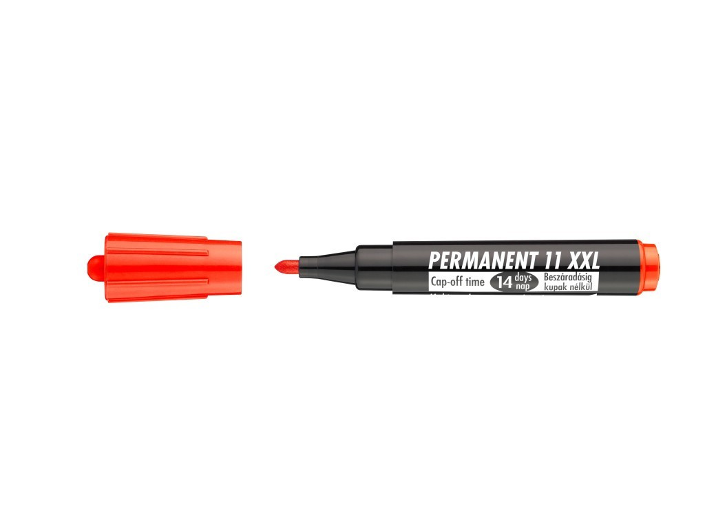 Marker Permanent Ico 11 Xxl 1 - 3 mm Varf Rotund - Rosu