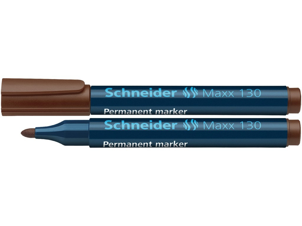 Marker Permanent Schneider Maxx 130 1 - 3 mm Varf Rotund - Maro