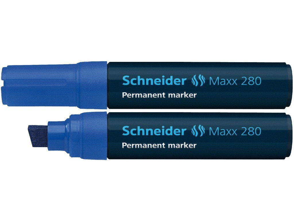 Marker Permanent Schneider Maxx 280 , 4 - 12 mm Varf Tesit - Albastru